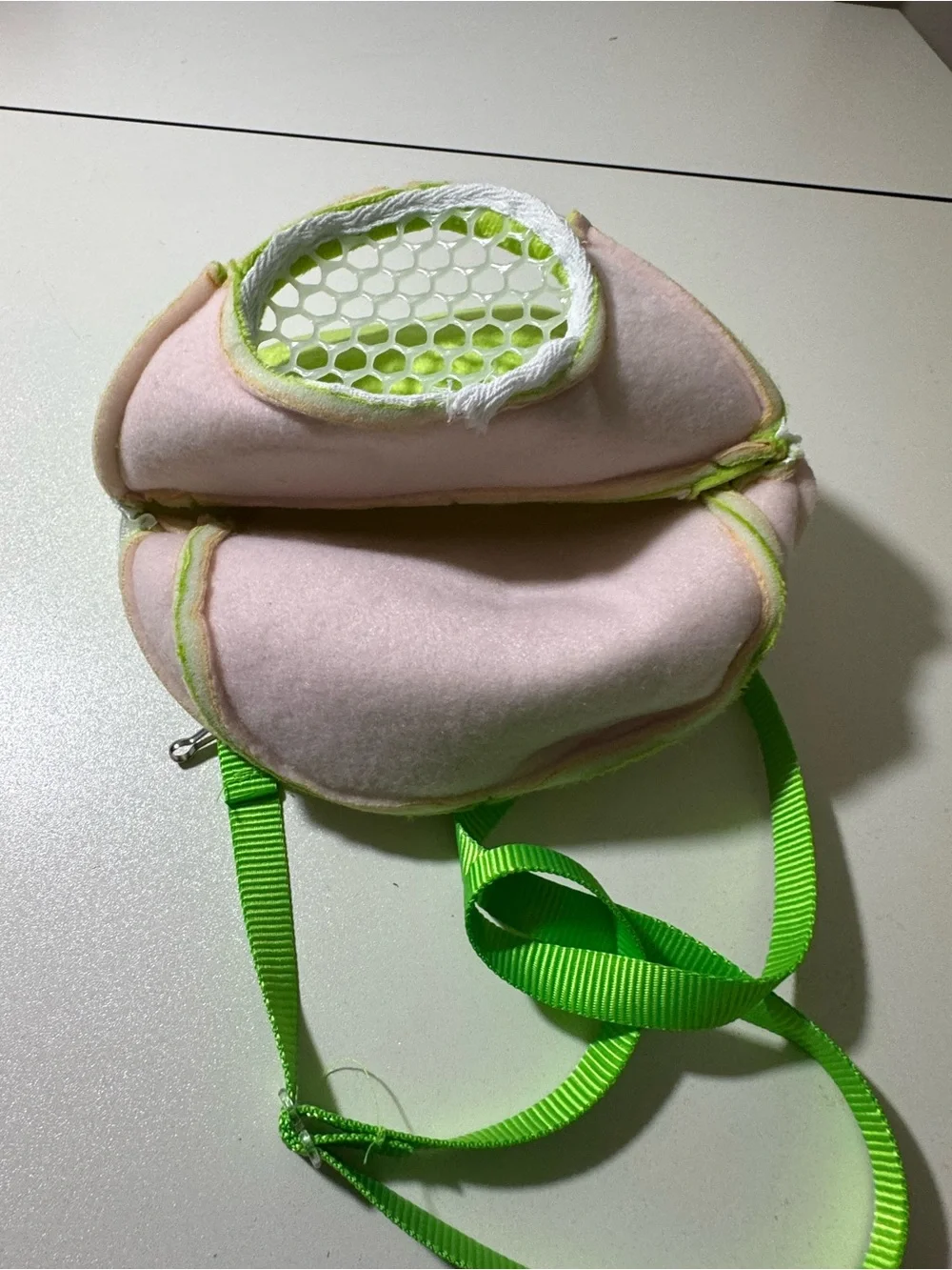 Small Pet Plush Carrying Pouch with Mesh Window